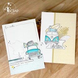 In viaggio verso le vacanze - Timbro trasparente