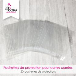 Pochettes de protection pour cartes carrées - Outils de Scrapbooking