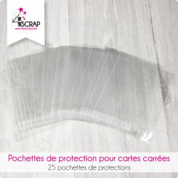 Protective pockets for square cards - Scrapbooking tools