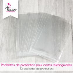 Pochettes de protection pour cartes rectangulaires - Outils de Scrapbooking