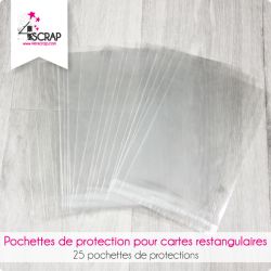 Protective pockets for rectangular cards - Scrapbooking tools Protective pockets for rectangular cards - Scrapbooking tools