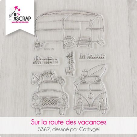 Sur la route des vacances - Tampon Clear