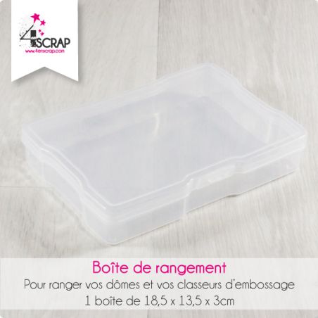 Boîte de rangement plastique - Accessoire Scrapbooking