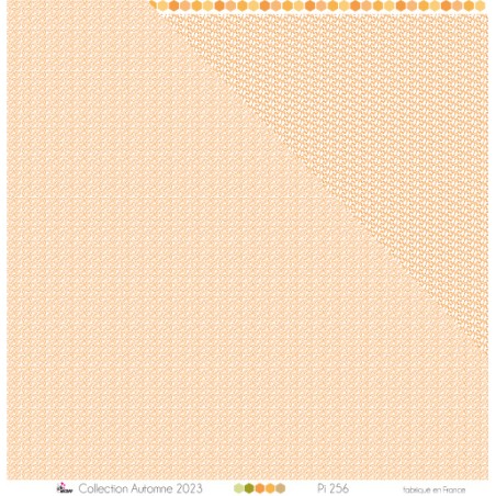 Motif triangulaire blanc sur fond mandarine