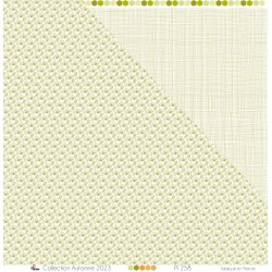 Minis feuilles vertes sur fond blanc
