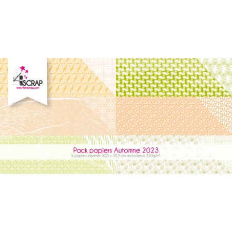 Pack Automne 2023 Imprimé - Papier Scrapbooking