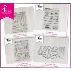 Pack "Scrapbooking" - Matrice de coupe & Tampon clear