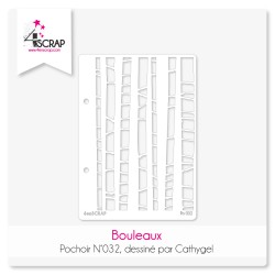 Birch trees - Scrapbooking Stencil