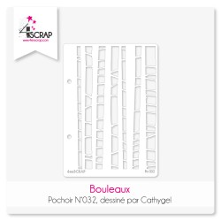 Bouleaux - Pochoir Scrapbooking