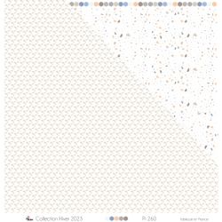copy of Weißes Laub auf grünem Hintergrund - Druckpapier