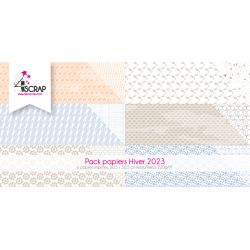 Pack Hiver 2023 Imprimé - Papier Scrapbooking