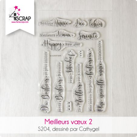 Meilleurs voeux 2 - Tampon Clear