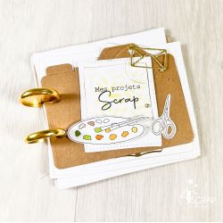 My scrapbook projects - Clear stamps