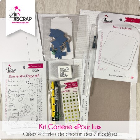 Pour lui - Kit Débutant Scrapbooking