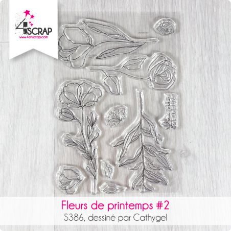 Fleurs de printemps 2 - Tampons transparents