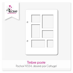 Timbre poste - Pochoir Scrapbooking