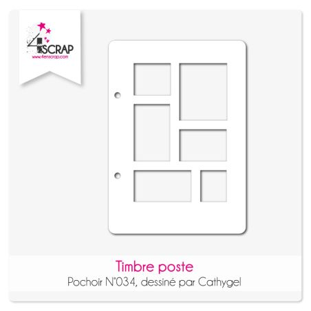 Timbre poste - Pochoir Scrapbooking