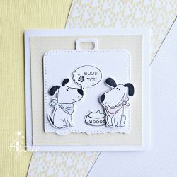 I WOOF YOU - Clear stamps