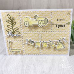 Children's bedroom - Duo transparent stamps and die