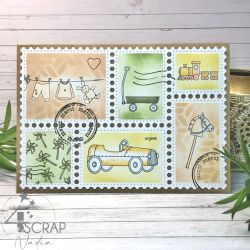 Children's bedroom - Duo transparent stamps and die