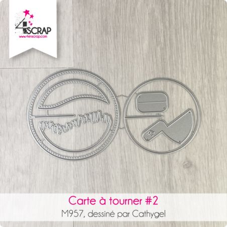 Carte à tourner 2 - Matrice de coupe Die
