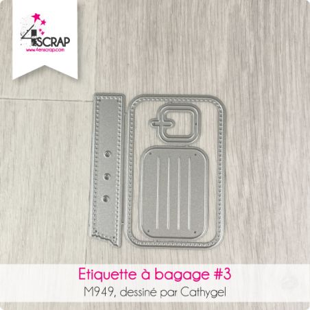 Etiquette à bagage 3 - Matrice de coupe Die