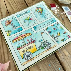 Kites - Duo transparent stamps and die