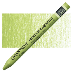 Neocolors II Chinese Green Pencil - Watercolor Scrapbooking Cardboard