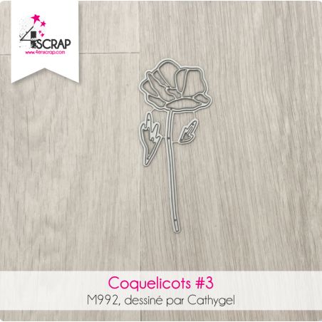 Coquelicots 3 - Matrice de coupe Die