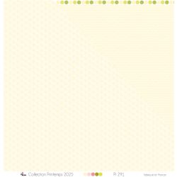 Mini beige candy canes on a white background - Printed paper