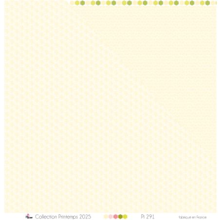 Mini beige candy canes on a white background - Printed paper