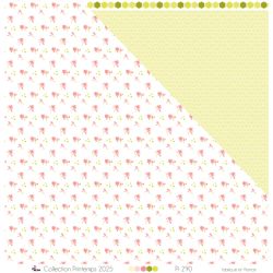 Mini beige candy canes on a white background - Printed paper