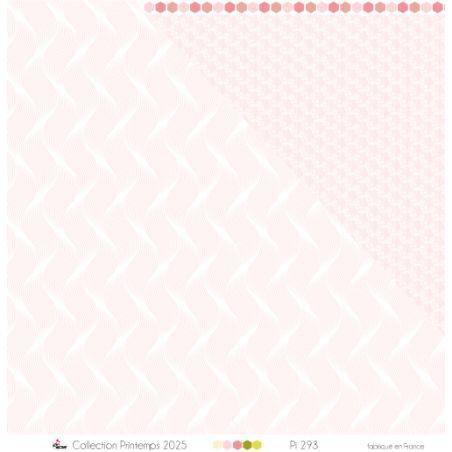 Mini beige candy canes on a white background - Printed paper