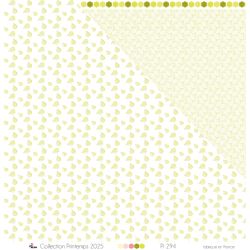 Mini beige candy canes on a white background - Printed paper