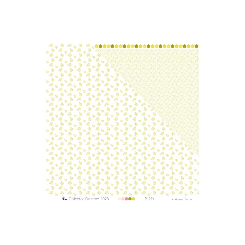 Minis sucres d'orge beige sur fond blanc - Papier imprimé Minis sucres d'orge beige sur fond blanc - Papier imprimé