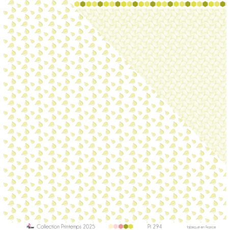 Minis sucres d'orge beige sur fond blanc - Papier imprimé