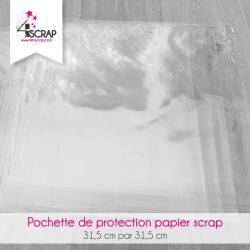 Lot de 50 pochettes de protection pour papier de scrap - Outils de Scrapbooking