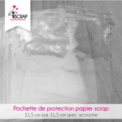 Lot de 50 pochettes de protection pour papier A4 avec accroche - Outils de Scrapbooking