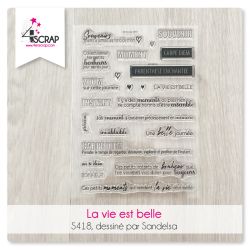 La vie est belle - Tampons transparents