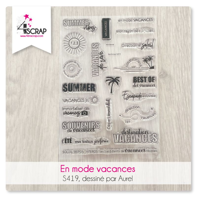 En mode vacances - Tampons transparents En mode vacances - Tampons transparents