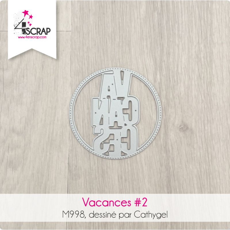 Vacances - Matrice de coupe Die Vacances - Matrice de coupe Die