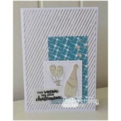 Matrice de coupe Scrapbooking Carterie voeux boisson - Bouteille & Cie Matrice de coupe Scrapbooking Carterie voeux boisson - Bouteille & Cie