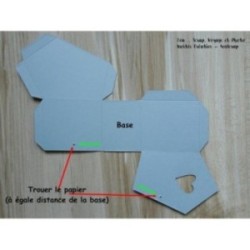 Matrice de coupe Scrapbooking Carterie boite cadeau oiseau - Nichoir Matrice de coupe Scrapbooking Carterie boite cadeau oiseau - Nichoir