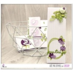 Matrice de coupe Scrapbooking Carterie fleur jardin - Fleurettes