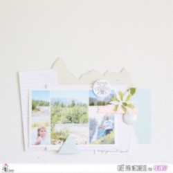 Matrice de coupe Scrapbooking Carterie randonnée été - Montagnes à l'horizon Matrice de coupe Scrapbooking Carterie randonnée été - Montagnes à l'horizon