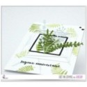 Matrice de coupe Scrapbooking Carterie feuille branche - Fougères d'automne 2