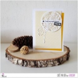 Matrice de coupe Scrapbooking Carterie feuille branche - Transparence d'automne 3