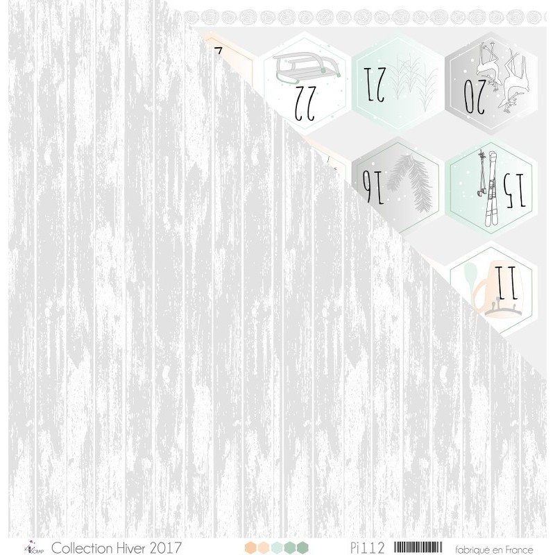 Printed Light Gray Wood On White Background Imprimé Bois Gris Pâle Sur Fond Blanc