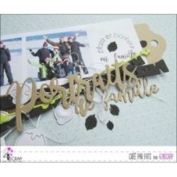 Matrice de coupe Scrapbooking Carterie mot photo - Portraits