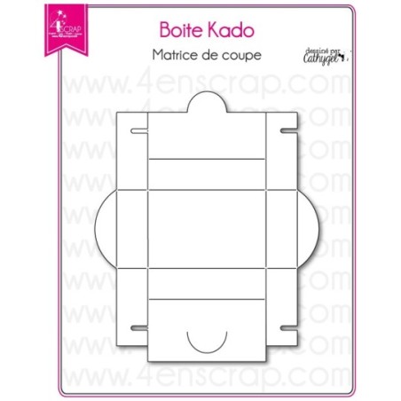 Matrice de coupe Scrapbooking Carterie cadeau rectangle - Boite kado